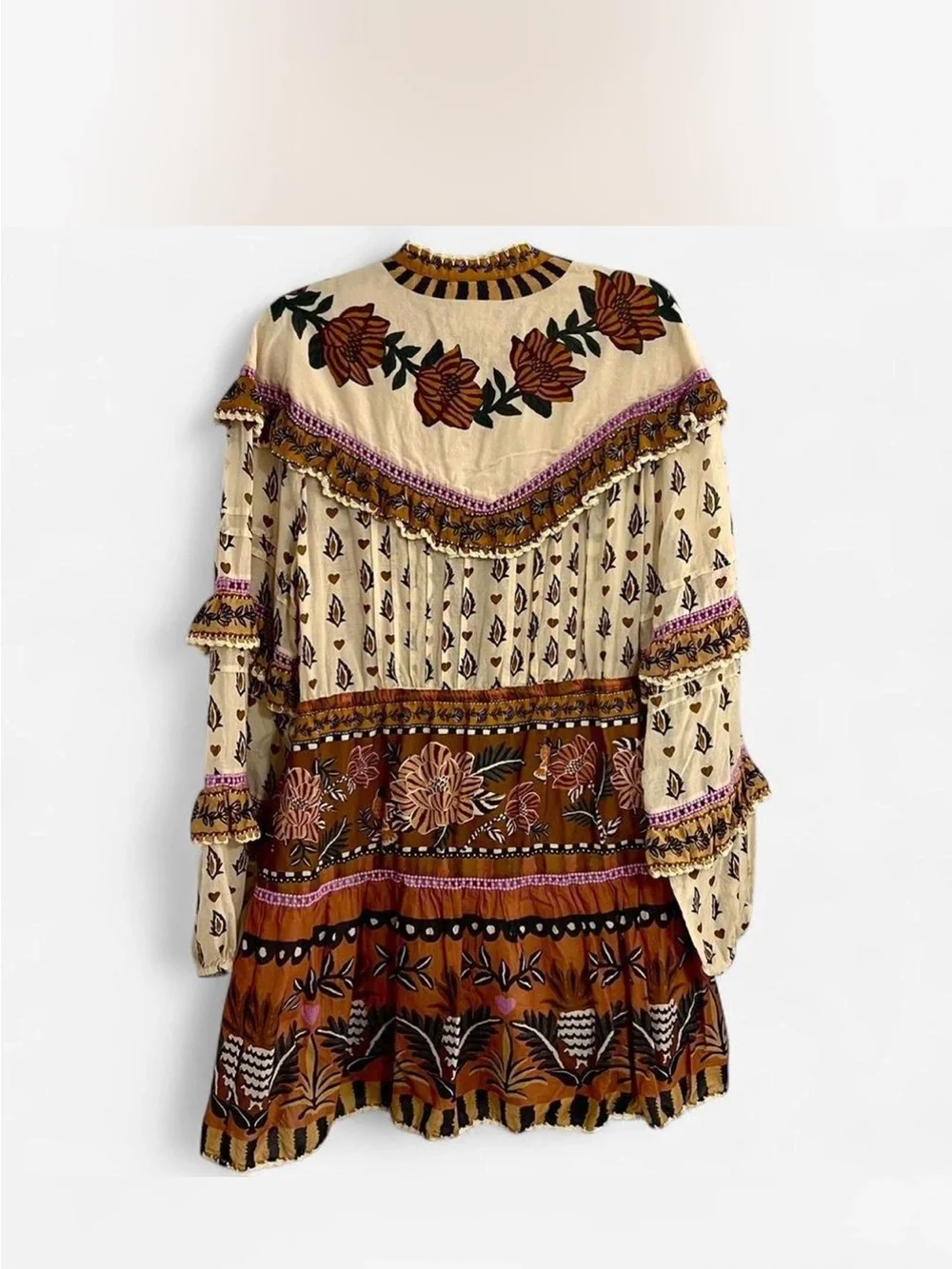 FARM Rio Ainika Floral Ruffle Mini Dress from Anthropologie - Picture 11 of 13
